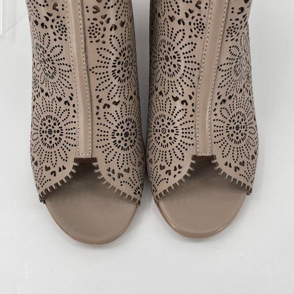 New Sundance Women's Penelope Bootie Sandals, Floral Cut-Out, Sz 37 Comfort Boho - Picture 5 of 15